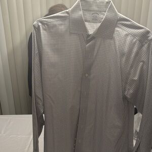 Brooks Brothers Gray Check Dress Shirt